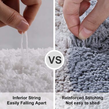 Нековзний килимок для ванної кімнати Homaxy м'який килимок для ванної кімнати з мікрофібри з високим ворсом поглинаючий килимок дл