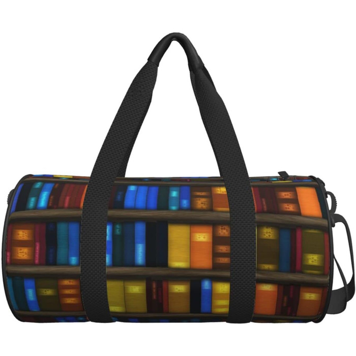 Універсальна дорожня сумка Книги на полиці - спортивна сумка для чоловіків та жінок, сумка-мішок, спортивна сумка