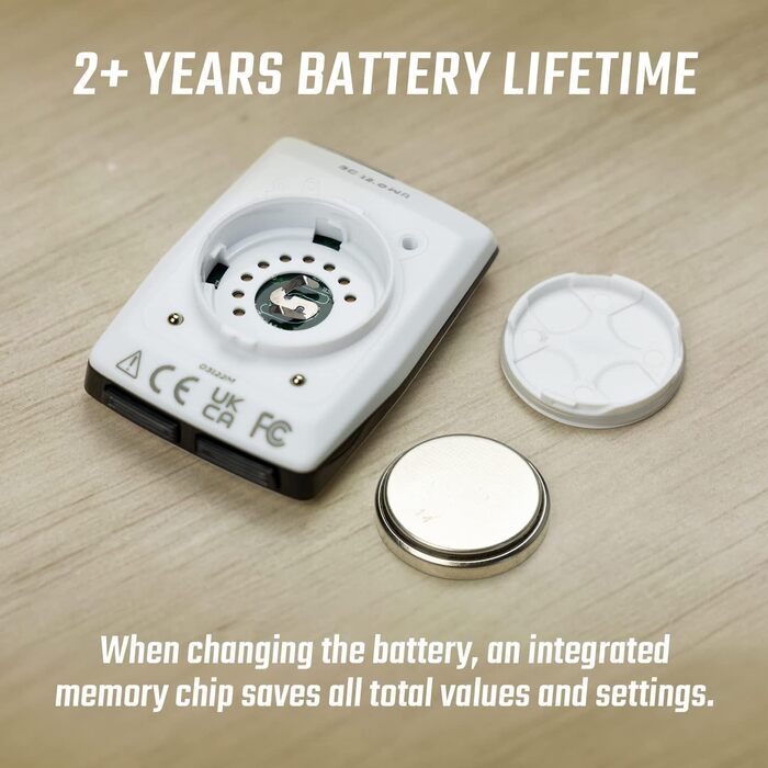 Велокомп'ютер SIGMA BC 12.0 WR, 2 дюйми, Дротовий/Водонепроникний, Пластик, Білий