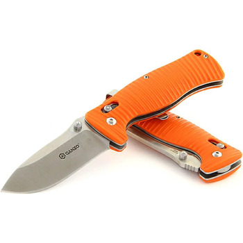 Ніж Ganzo G720 Колір рукоятки помаранчевий - Довжина клинка 9 см - Механізм замикання G-Lock - Сталь клинка нержавіюча сталь 440C