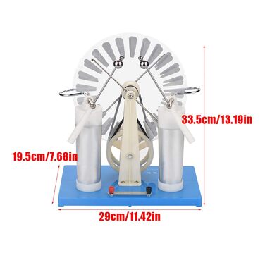 Фізика Статичний генератор, Статичний машинний фізичний експеримент Генератор електростатичного індукційного струму для лабораторної школи