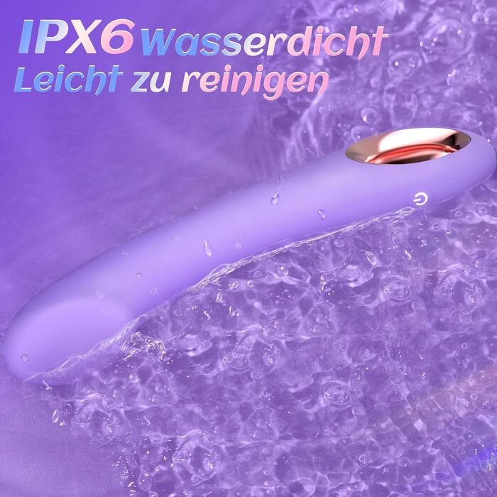 Вібратор-фалоімітатор Gobeken для жінок, з 10 режимами вібрації та кутом нахилу 30°