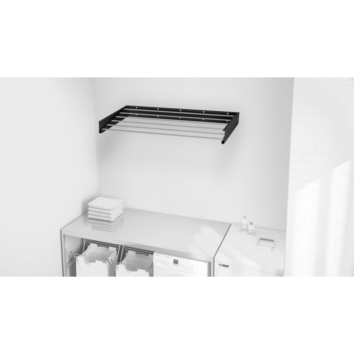 Сушарка для білизни настінна Colombo Ghost Black (SP100B)