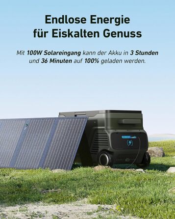 Акумуляторний охолоджувач Anker EverFrost зі знімним акумулятором 299Wh, одночасне охолодження заморожування, 2-зонний компресорни