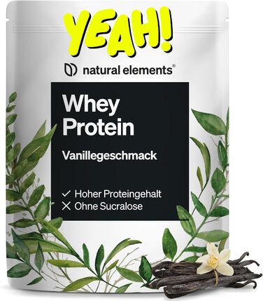 Протеїновий порошок Natural Elements Whey, Ваніль, 1 кг