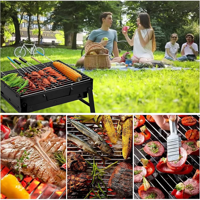 Вугільні барбекю Портативний гриль з нержавіючої сталі Коптильня для вугілля Char Broil Гриль-барбекю для кемпінгу на відкритому п
