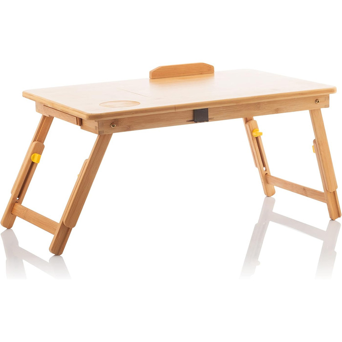 Бамбуковий столик для ноутбука InnovaGoods, регульований