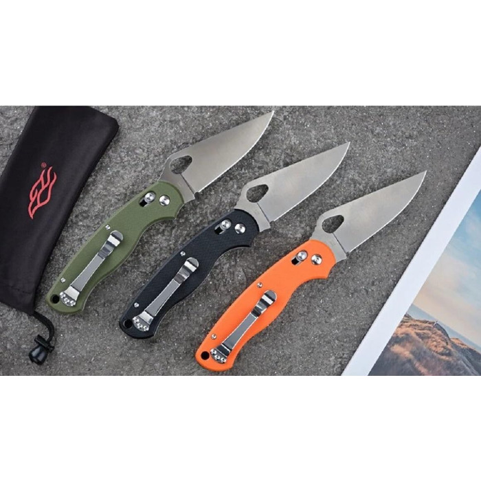 Складаний кишеньковий ніж Ganzo G729-GR, лезо з нержавіючої сталі 440C, ергономічна рукоятка G10 з кліпсою, полювання, риболовля,