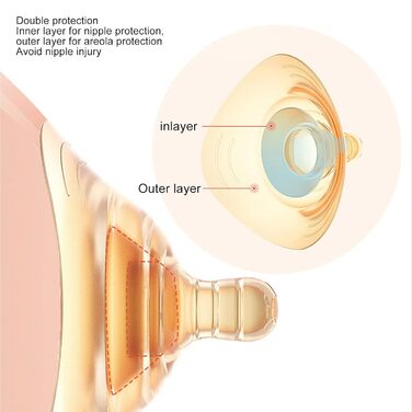 Протектор для сосків, м'який протектор для сосків для годування, силіконовий протектор для сосків для грудного вигодовування новонароджених