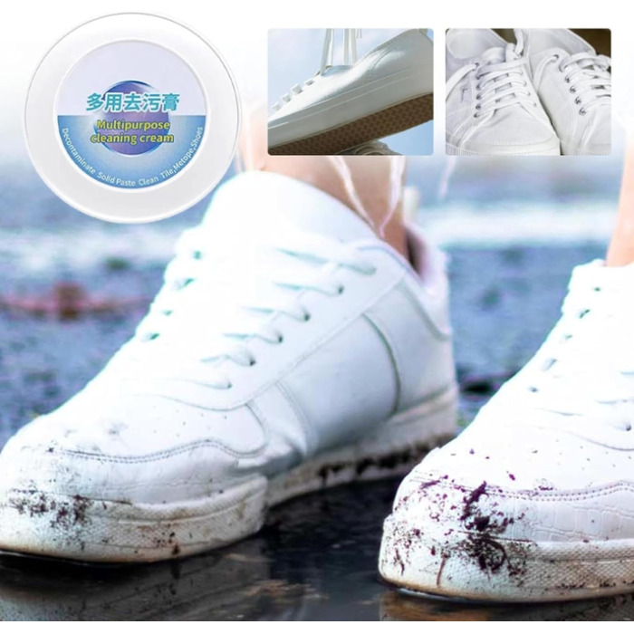 Білий крем для взуття White Shoe Cleaner White Shoes, для глибокого чищення спортивного взуття з брезенту та сітки 2 шт. и