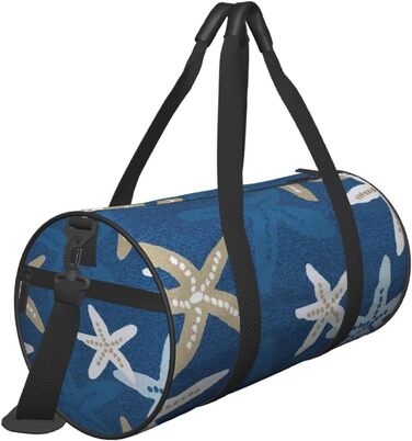 Універсальна спортивна сумка-мішок для подорожей, синій фон, підходить для чоловіків та жінок