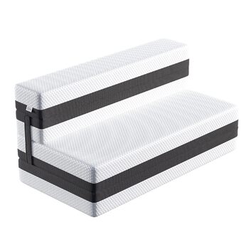 Розкладний матрац TeQsli Gel заввишки 15 см, гостьовий матрац, розкладний матрац із 4 предметів та диван-ліжко 3-в-1 з чохлом, який можна прати та знімати, сертифікований Oeko-Tex та CertiPUR (140x200x15 см)