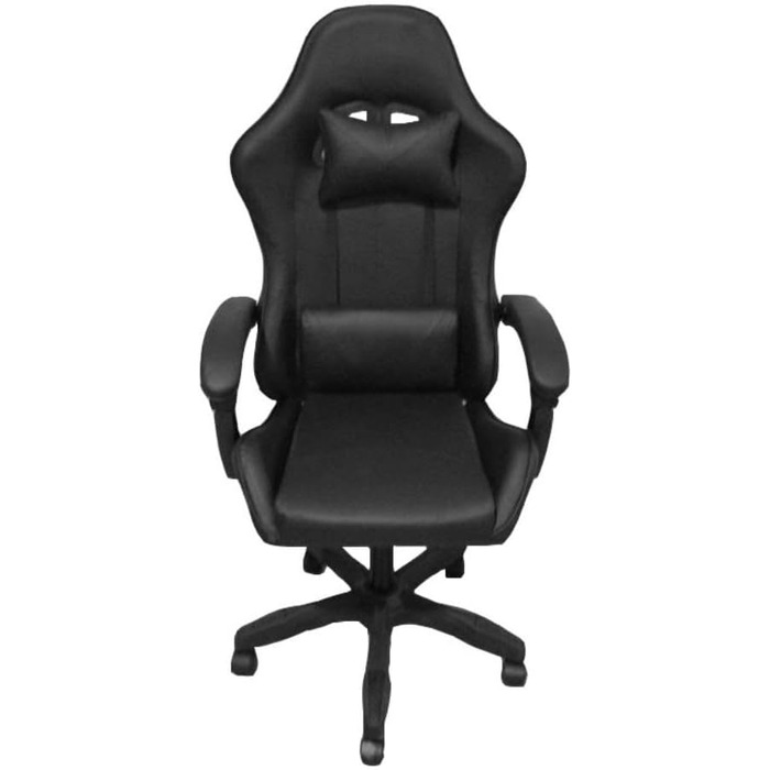 Регульоване м&39яке ігрове крісло з колесами, чорне - Kiter