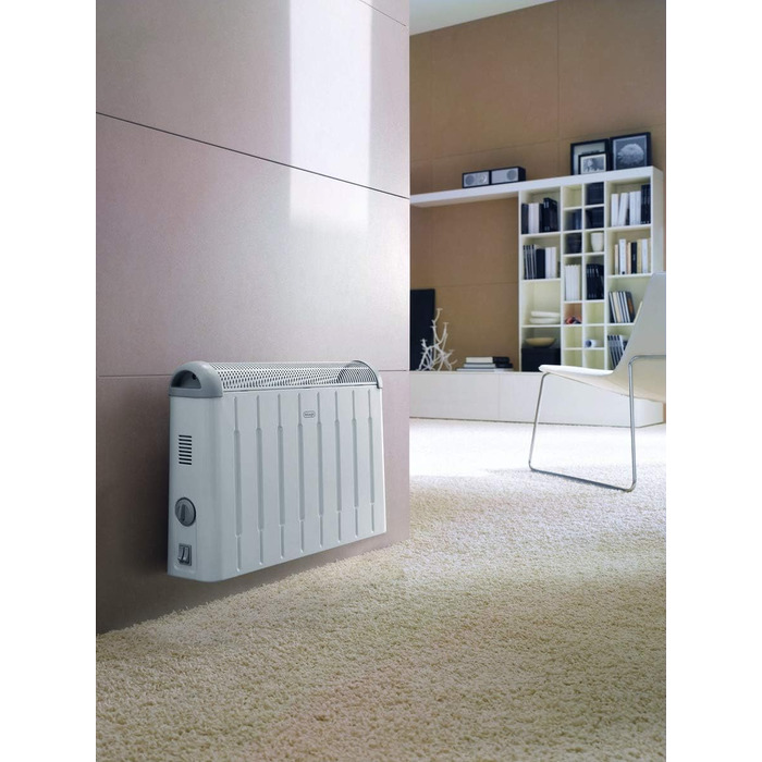 Конвекторний обігрівач De&39Longhi HCM2030 - 3 рівні нагріву для приміщень об&39ємом до 60 м, запобіжний термостат, функція захисту від замерзання, кімнатний термостат, сірий