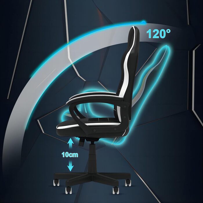 Ігрове крісло офісне крісло геймерське крісло 150 кг вантажопідйомність гоночне крісло ергономічне комп'ютерне крісло поворотне кр