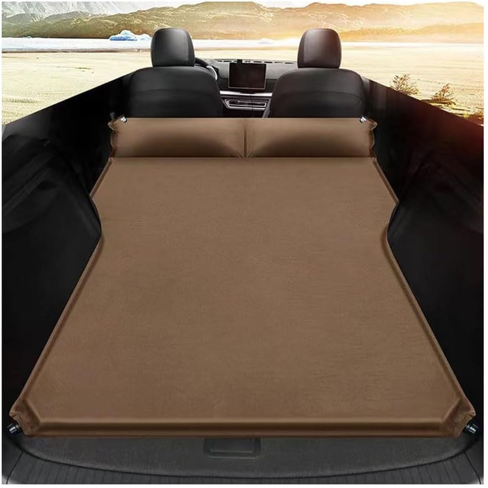 Автомобільний матрац, надувний матрац для Audi Q3 Q5 Q7 Q8 8U F3 8R 4M, надувне ліжко, килимок для сну, розкладний матрац, килимки для сну для двох осіб, A/Коричневий, звичайний A/Коричневий