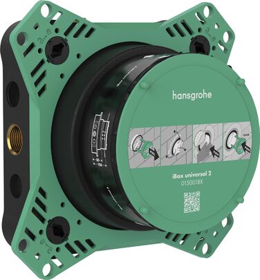 Вбудована частина hansgrohe iBox universal 2 для всіх наборів душових, ванних та термостатів (прихований монтаж) від 2023 року, 01500180