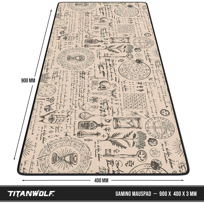 Мм - килимок для миші великого розміру - підвищує точність і швидкість - також для миші та клавіатури Roccat Razer Logitech - Alch