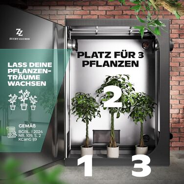 Для вирощування кімнатних рослин, світло та водонепроникний намет для вирощування, 120x60x180