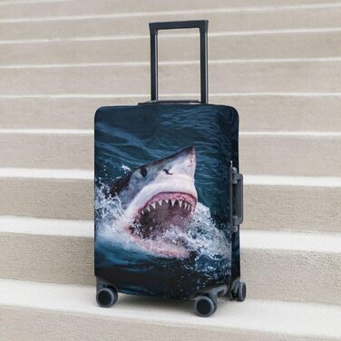 Чохол для валізи BAFAFA з принтом Морський бриз, захисний еластичний чохол від подряпин та пилу для багажу, чорний, розмір 90