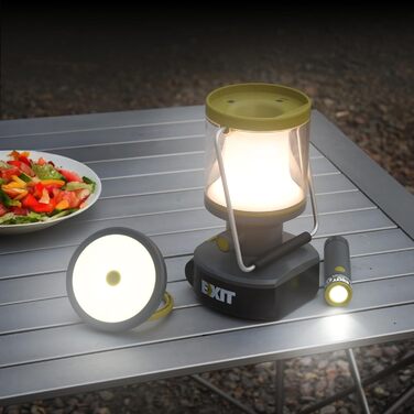 Акумуляторний світлодіодний ліхтар EXIT 20V 3-в-1, акумуляторний кемпінговий ліхтар, багатофункціональні кемпінгові ліхтарі з вбудованим ліхтариком, ідеально підходить для полювання, надзвичайних ситуацій, включаючи акумулятор 2,0 Ah