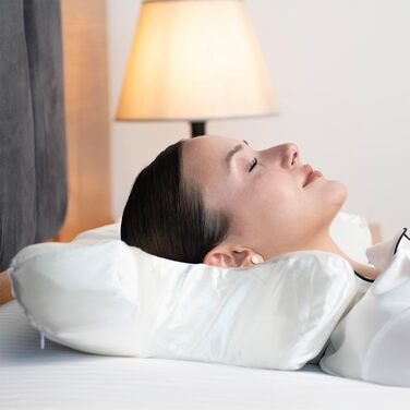 Шовковиста атласна косметична подушка. Косметична подушка. Проти зморшок, проти старіння. Піна з ефектом пам&39яті. Подушка для сну на боці. Подушка для підтримки шиї. Подушка для сну на спині. WSBSP