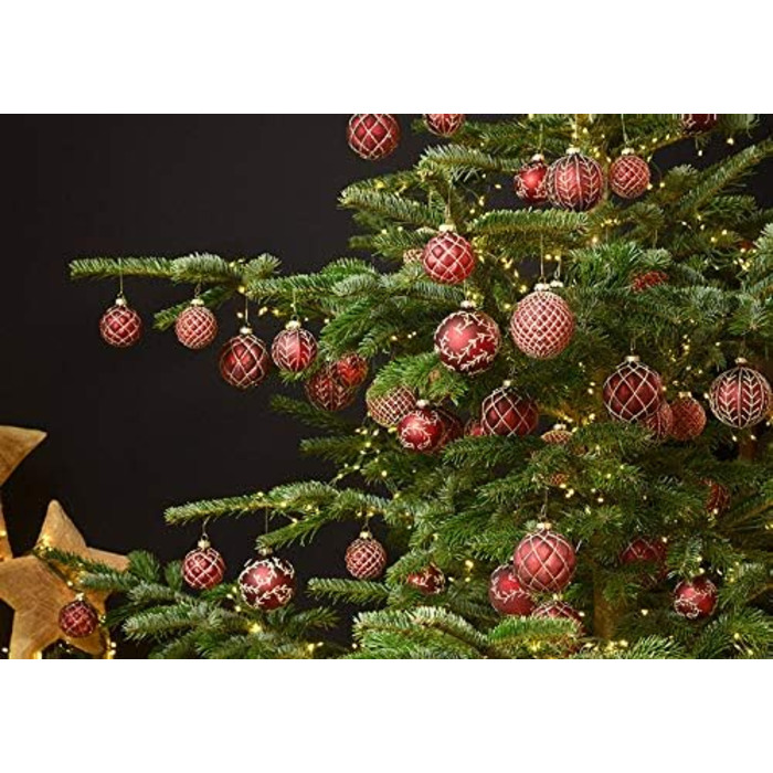 Елегантних скляних різдвяних кульок 12 шт MC-Trend