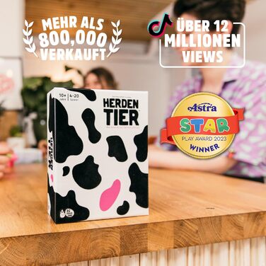 Настільна гра Стадо тварин Як добре ви знаєте свою родину та друзів Весела сімейна настільна гра для дорослих та дітей віком від 10 років. Ідеально підходить для Різдва. Стадо тварин (німецька версія)