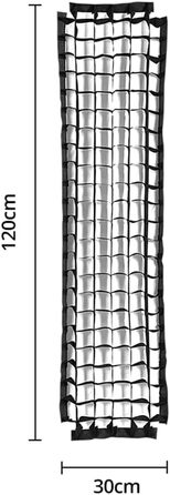 Стільникова сітка Jorixxy Rectangle Strip Softbox (тільки сітка) (стільникова сітка 30x120)