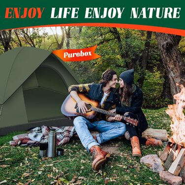 Намет для кемпінгу на 2-3 особи - надлегкий купольний намет, вітрозахисний, на 3-4 сезони, зі знімним зовнішнім полотном, невеликий розмір у упаковці, підходить для кемпінгу, піших прогулянок, походів та сімейного відпочинку