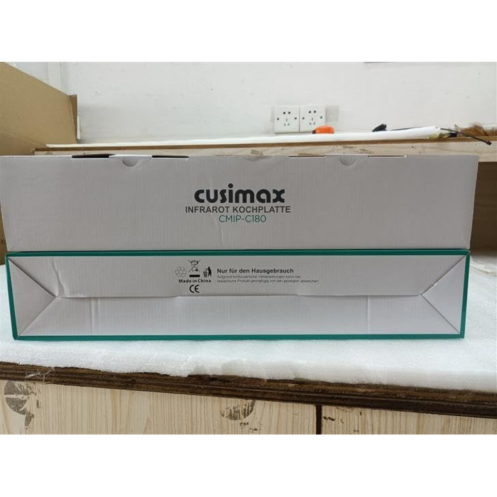 Інфрачервоні конфорки CUSIMAX 2 шт. електричні, склокерамічна варильна поверхня 2 варильні поверхні з термостатом для захисту від перегріву, подвійна конфорка ідеальна для приготування їжі, кемпінгова конфорка нержавіюча сталь чорна склокераміка 50.0 * 33