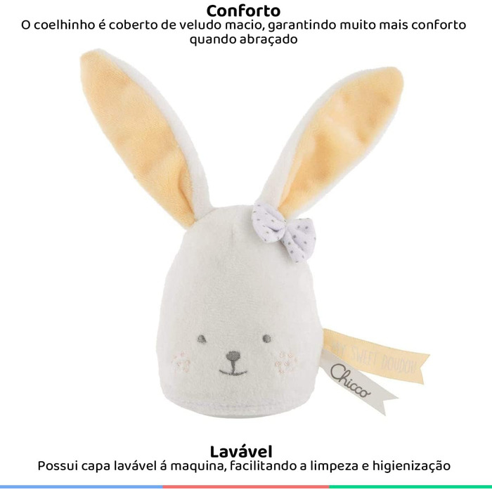 Бежевий, 00009601000000 NIGHT LIGHT BUNNY DOU