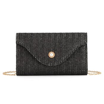 Сумки жіночі для відпочинку клатчі, гаманці, пляжні сумки, вечірні клатчі, сумки на плече, весільні клатчі, клатчі для випускного та коктейльних вечірок, чорні клатчі