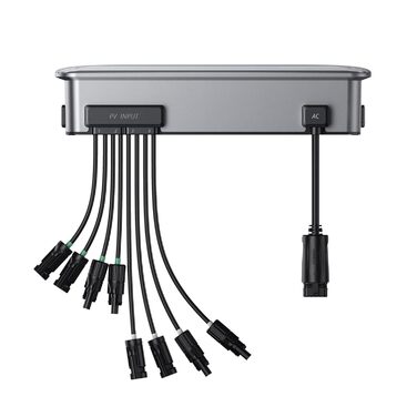 Балконна електростанція SolarFlow Hyper 2000 з накопичувачем, сонячна потужність 1800 Вт, зарядка змінного струму 1200 Вт/вихід 1200 Вт, вбудований мікроінвертор, TOU, 2 AB2000X 3840 Втгод LiFePO4, комплект Kraftmax 0 ПДВ