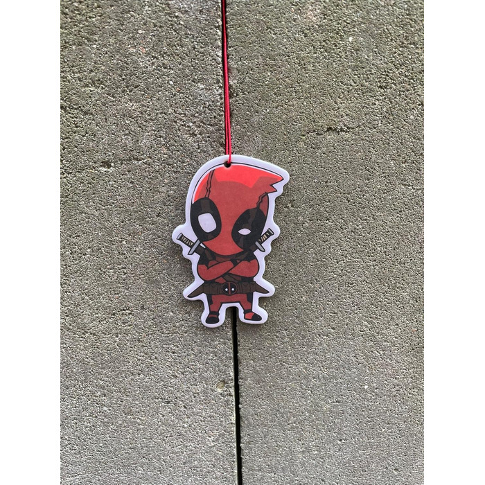 Дерево аромату Дедпула / освіжувач повітря дерево аромату автомобіль смішний, автомобільний дозатор аромату, тюнінг автомобіля дер