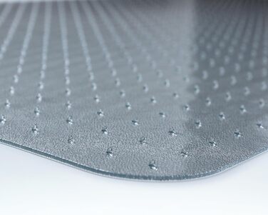 Великий екологічний килимок для офісних крісел Marvelux для килимового покриття 116 x 130 см - Екологічний килимок для захисту підлоги з рафінованого полімеру - Прямокутний прозорий килимок для офісних крісел