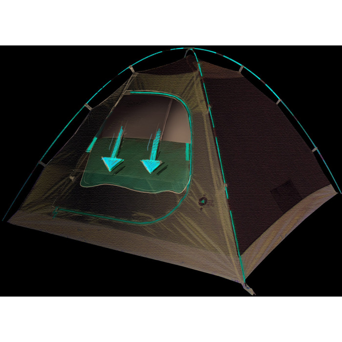 Намет двомісний High Peak Nevada 2.1 Deep Forest (10350)