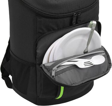 Рюкзак-холодильник TOURIT, легкий рюкзак, 28 л з відкривачкою для пляшок, вміщує 30 банок, чорний