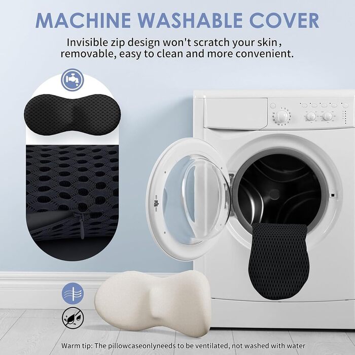 Поперекова опорна подушка, подушка для спини з піни з пам&39яттю форми Ергономічна спинна подушка для офісних крісел та автомобілів, поперекова опора для автомобілів та офісних крісел для оптимальної підтримки попереку, чорна