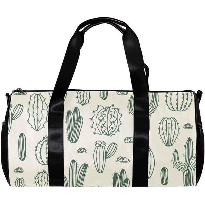 Спортивна сумка, маленька дорожня сумка, сумка для йоги, з мультяшним малюнком кактуса, сумка для фітнесу на відкритому повітрі, сумка-шопер