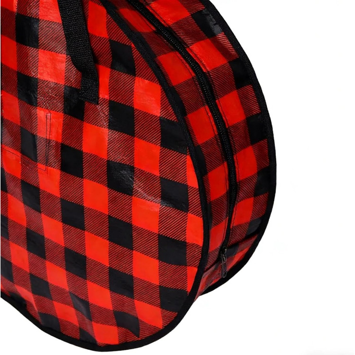 Коробка для зберігання гірлянд 2 шт., картатий тримач коробка для зберігання із застібкою-блискавкою та ручкою, для дому, підвалу, шафи, гаража, горища, свят, Різдва, 76 x 18 см