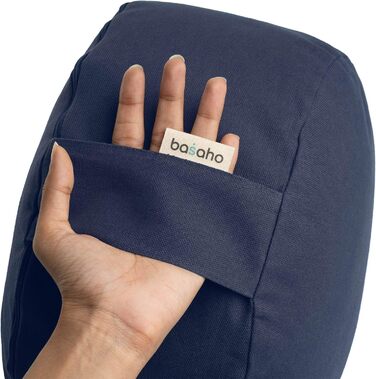 Подушка для медитації basaho WHEEL Zafu Подушка для йоги Органічна бавовна Гречана лушпиння Знімний чохол, який можна прати, світло-рожевий