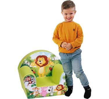 Дитяче крісло Delsit з наповнювачем з пінопласту - Дитяче крісло для дівчаток та хлопчиків, Дитяче крісло зі знімним чохлом - Крісло для дітей - Дитячі меблі - Від 9 місяців до 4 років - DT8-17123