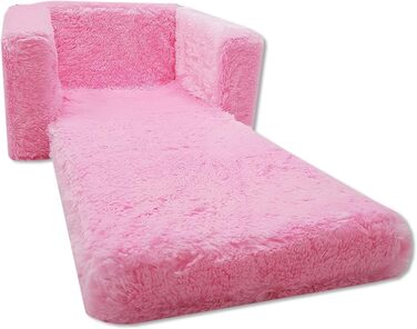 Дитяче крісло Odolplusz з функцією розкладання міні-крісло для дитячої кімнати дитяче крісло Relax крісло Затишне крісло (рожеве),