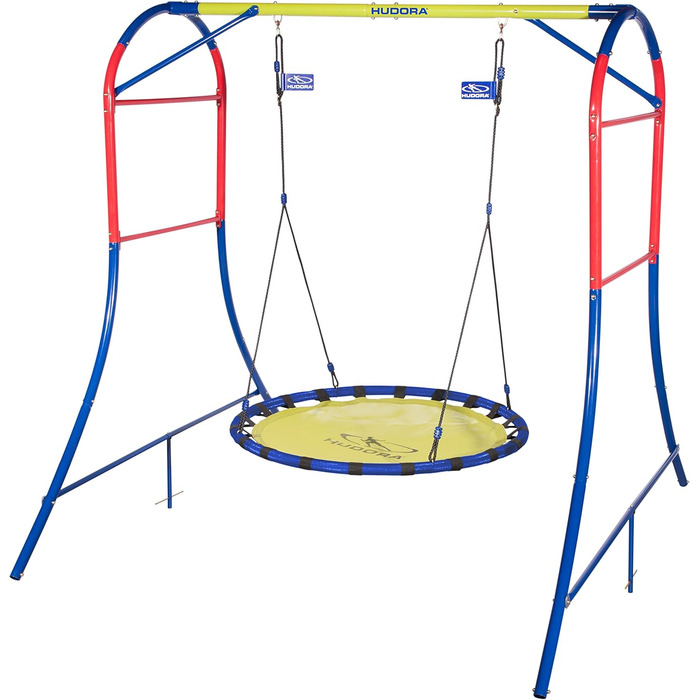Гойдалка-гніздо Каркас гойдалки виготовлений з металу-Гойдалка садова-64023, 120 см одномісна, 64023