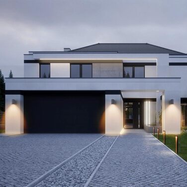 Зовнішній настінний світильник, GU10 Світильник водонепроникний IP65 Зовнішній світильник Зовнішній світильник Настінний алюмінієв