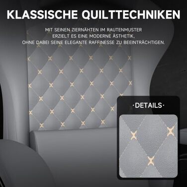 Геймерське крісло з ПВХ шкіри з функцією масажу та підставкою для ніг, ергономічне комп&39ютерне крісло з регульованою спинкою та синхронізованими підлокітниками, геймерське крісло/офісне крісло, вантажопідйомність до 150 кг, темно-сірий колір