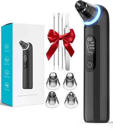 Очищувач пір для видалення вугрів вакуумний очищувач пір для обличчя Очищувач пір для видалення вугрів вакуумний очищувач 4 всмоктувальні головки 3 режими USB зарядка для очищення обличчя вакуумний очищувач пір для видалення прищів Пристрій для видалення 