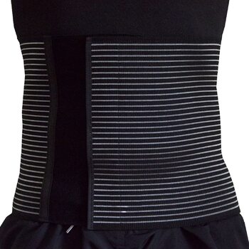 Регульований післяопераційний відновлювальний пояс BODYPERFECT Postpartum Buikwrap для кесаревого розтину та вагітності з підтримкою спини, унісекс, 28 см (чорний, XL) Чорний XL - обхват талії 115/125 см