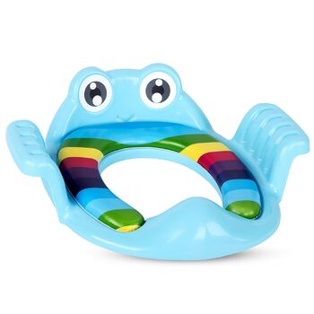 Дитяче сидіння для унітазу - Зручний для дітей дизайн жабки I Дитяче сидіння для унітазу із захистом від бризок I Легко встановити